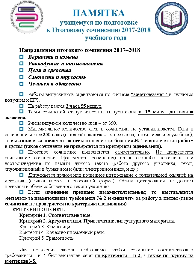 Когда будут опубликованы темы итогового сочинения 2018 Когда будут опубликованы темы итогового сочинения 2018